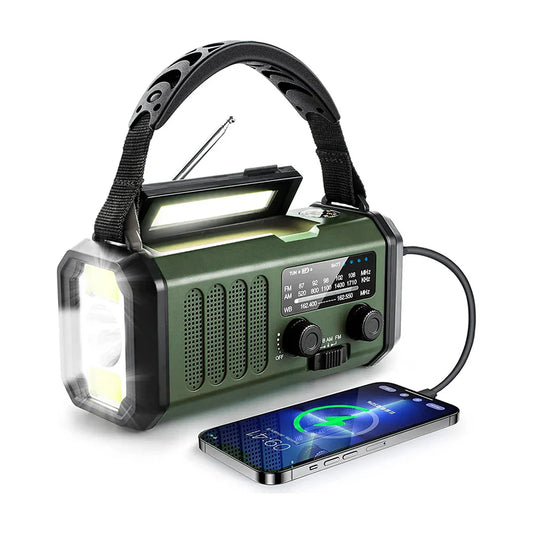Nødradio m. Powerbank 10.000 mAh